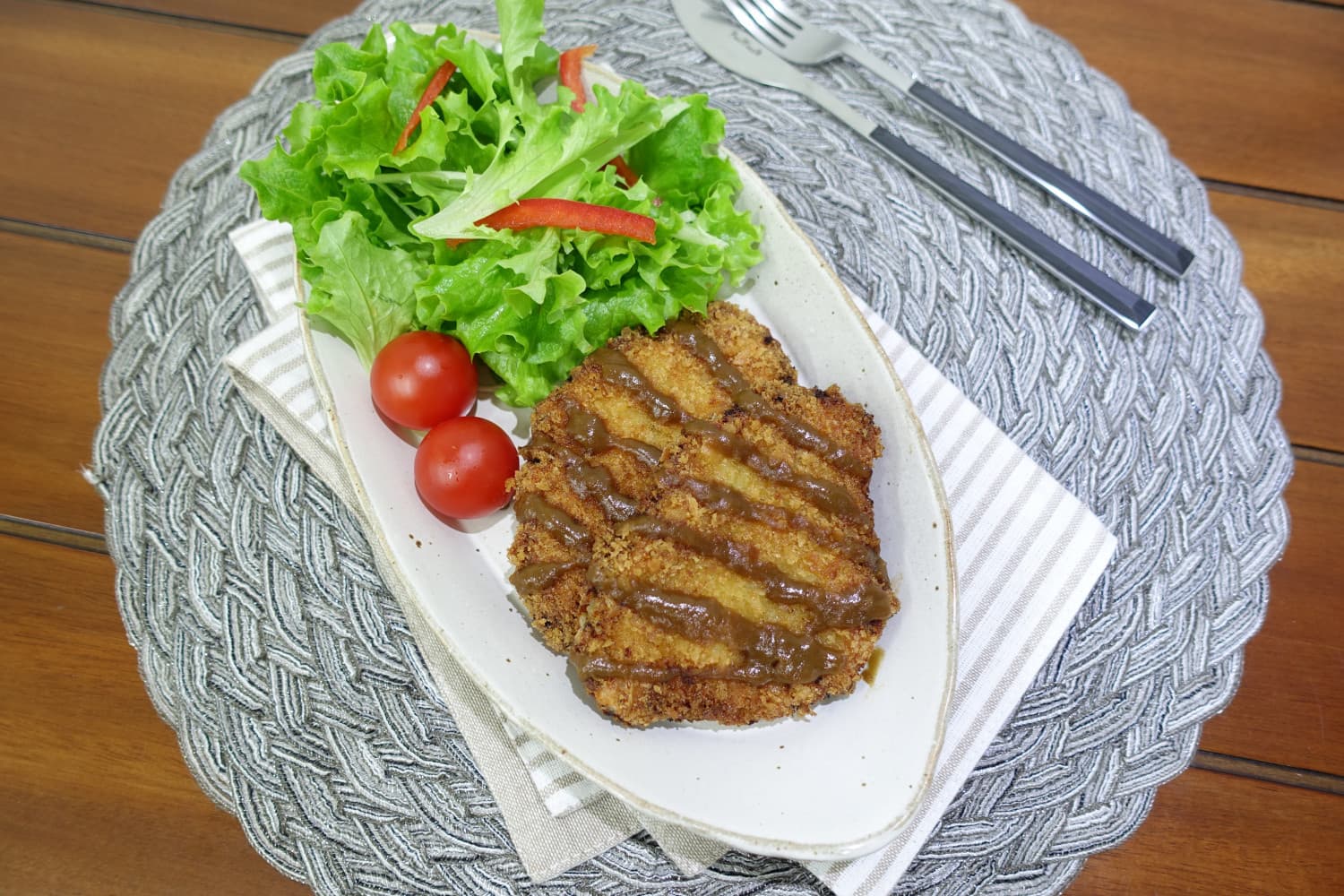 شرائح خنزير مقرمشة