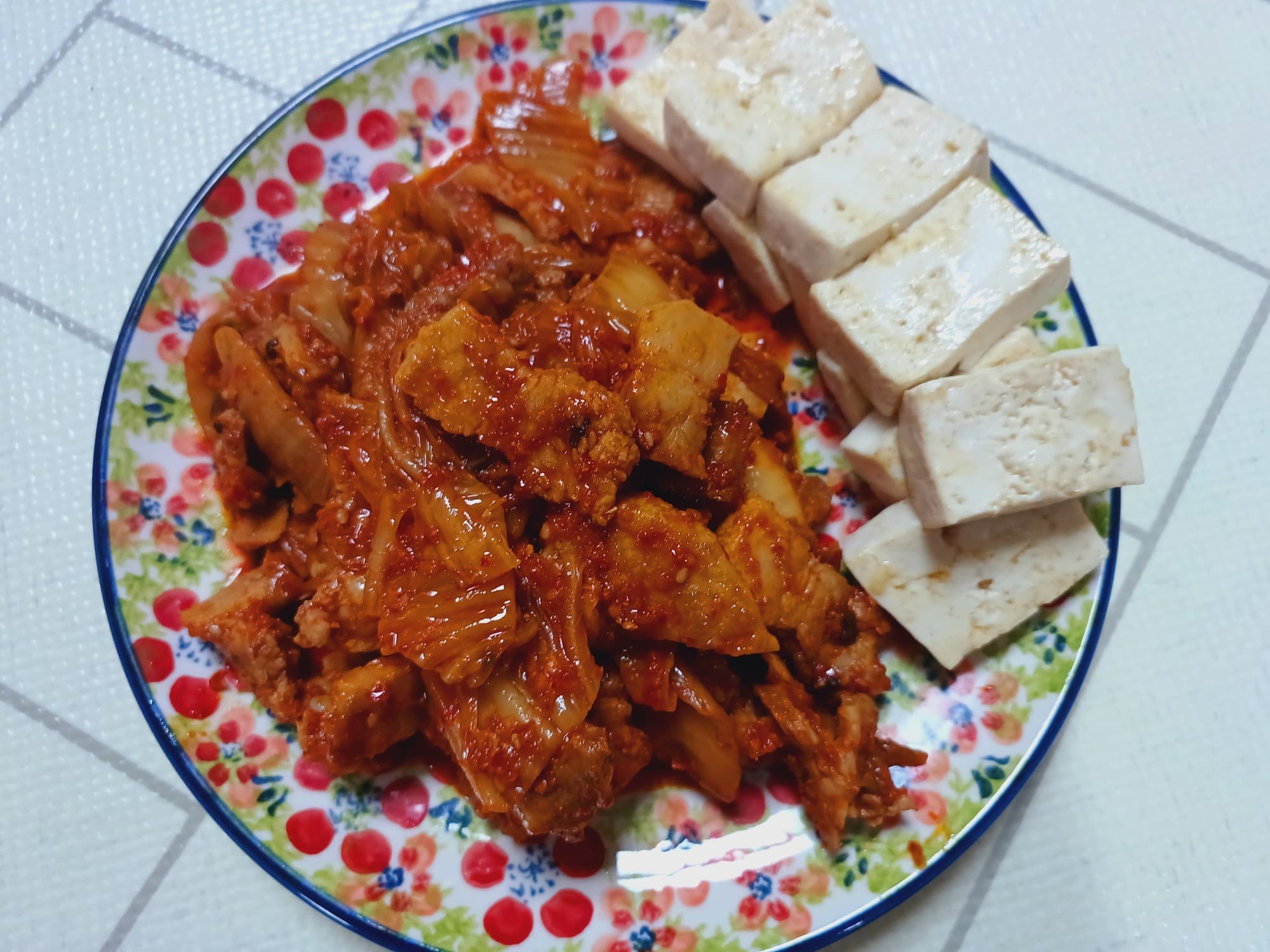 توفو مع كيمتشي