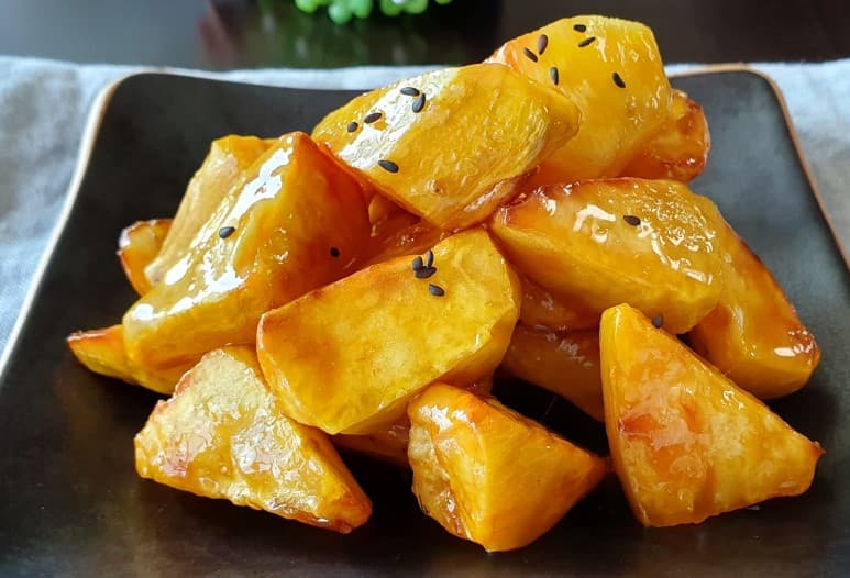 بطاطا حلوة مسكّرة