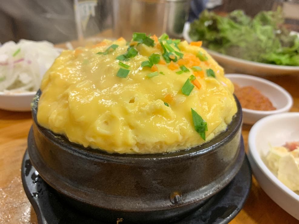 بيض على البخار