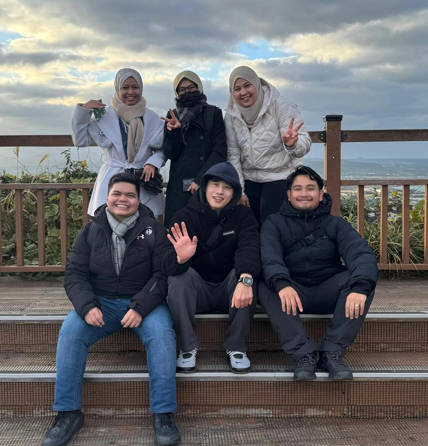 Nasir with retreat guests