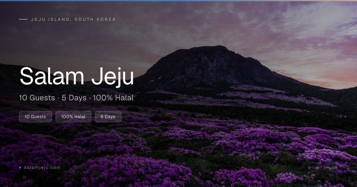 Salam Jeju Open Graph card
